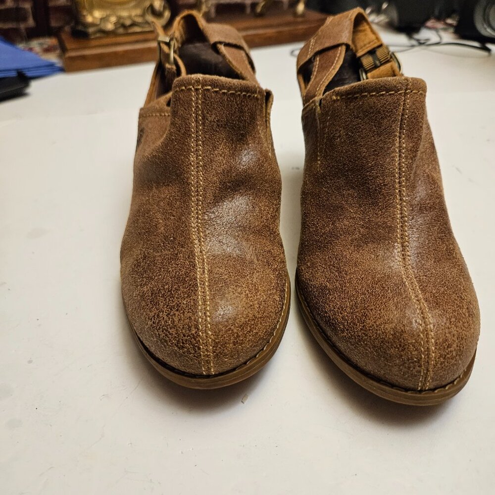 Timberland Earthkeepers Brown Leather Slingback Mule Heels